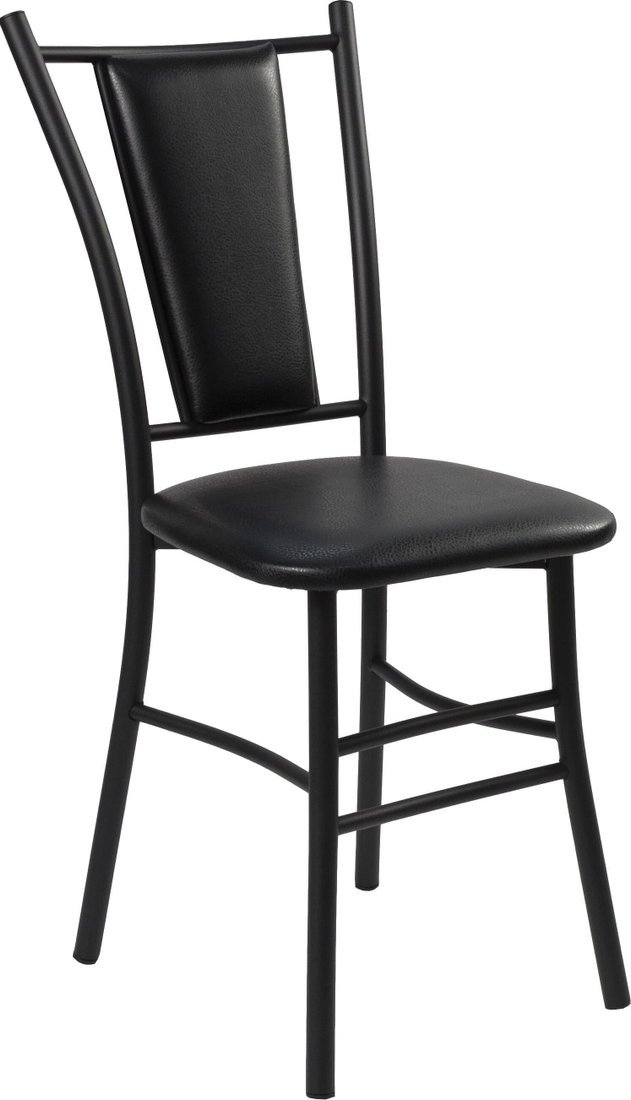 Стул ВВР Марсель (черный/черный, экокожа) - фото