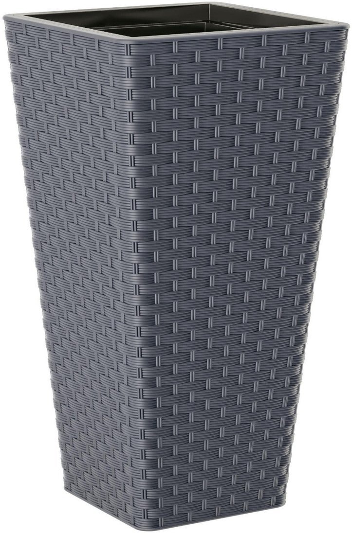 Кашпо Form-Plastic Rattana Slim FP-3900-014 (антрацитовый) - фото