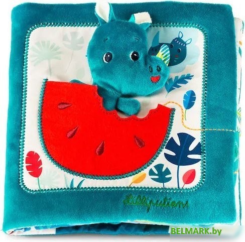 Развивающая игрушка Lilliputiens Книжка мягкая Мариус ищет папу 83099 - фото