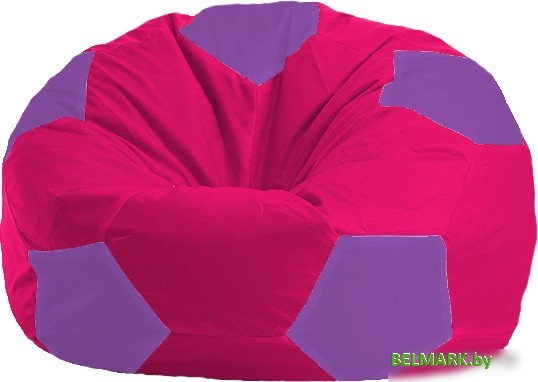 Кресло-мешок Flagman Мяч Стандарт М1.1-376 (малиновый/сиреневый) - фото