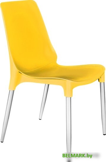 Стул Sheffilton SHT-S75-1 (желтый RAL1021/хром лак) - фото