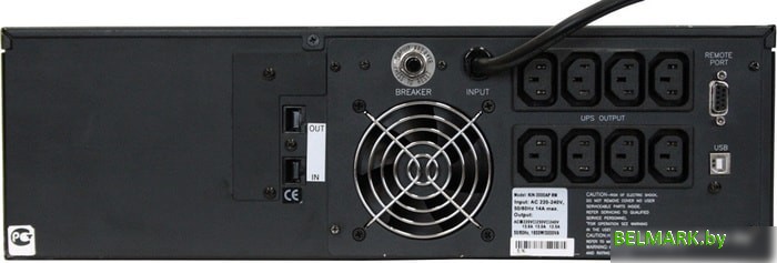 Источник бесперебойного питания Powercom King Pro RM KIN-3000AP LCD RM - фото2
