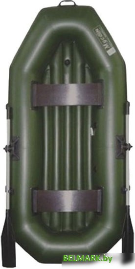 Гребная лодка Муссон S 240 НД (зеленый) - фото