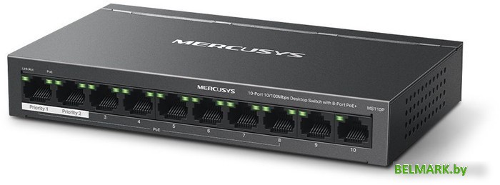 Неуправляемый коммутатор Mercusys MS110P - фото2
