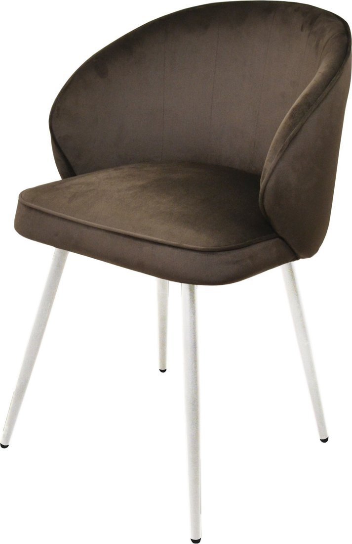 Мирабелла Бордо Велюр (кофейный/белый) - фото