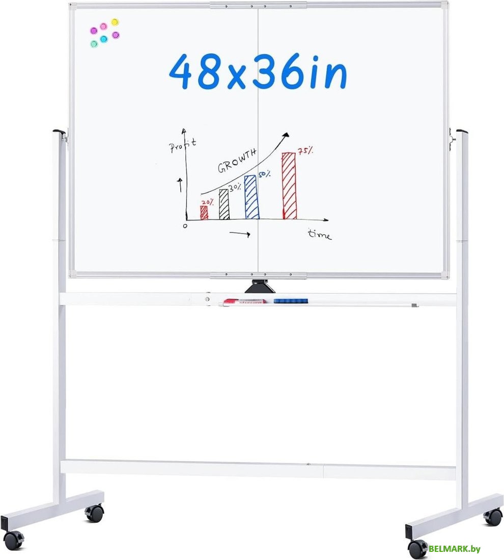 Магнитно-маркерная доска Office Shark PJ-90120 (90x120) - фото2
