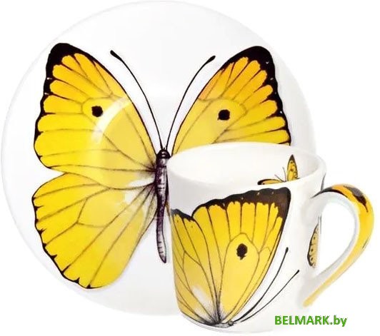 Чашка Taitu Freedom Butterfly 1-891-A (желтый) - фото