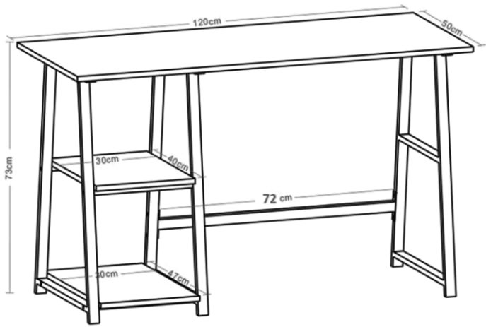 Стол Brabix Loft CD-006 (дуб антик) - фото2