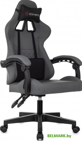 Игровое (геймерское) кресло Zombie 2 (серый/черный) - фото