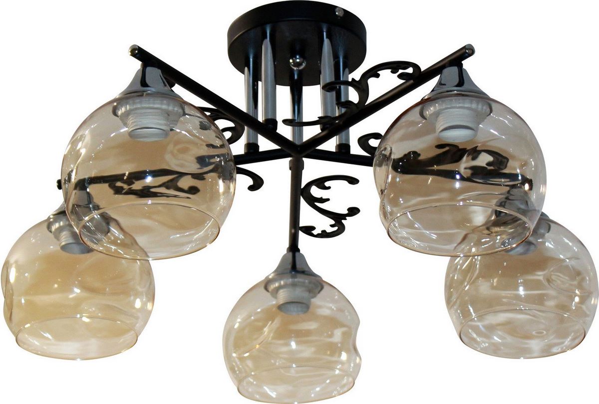 Люстра средней высоты Элетех 21277В-2/5 НПБ 01-5х60-148 Е27 1005404914 - фото