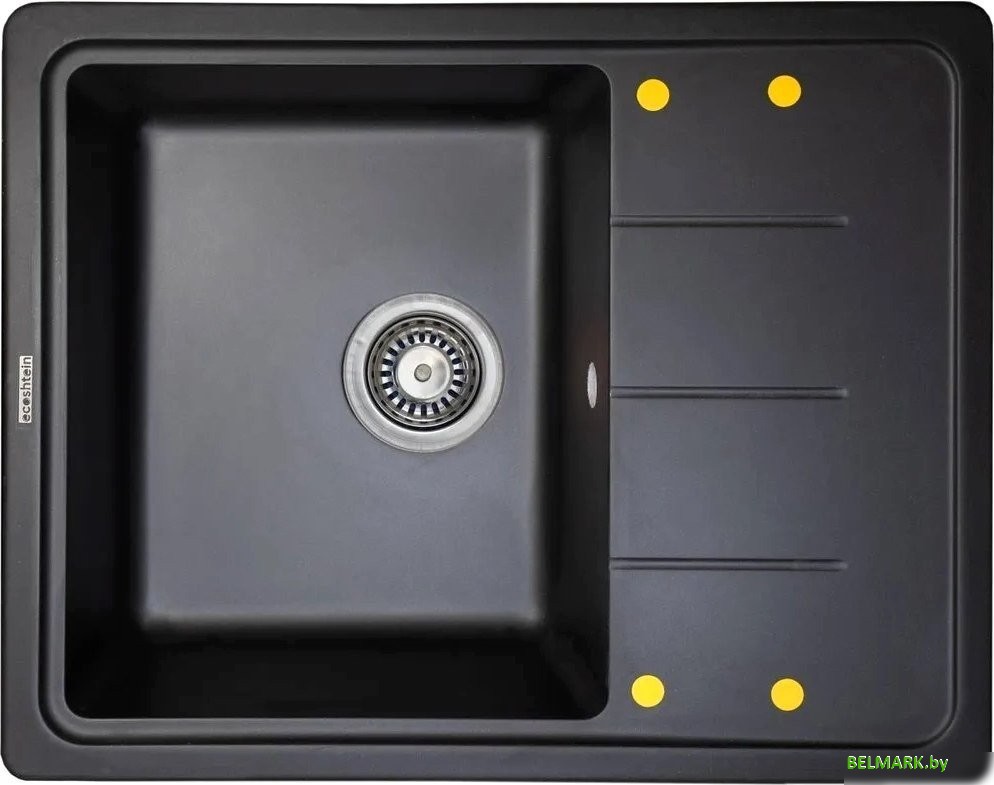 Кухонная мойка Ecoshtein Rechteck 620 (черный) - фото