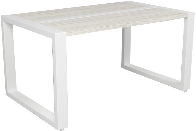 Журнальный столик Дабер 001 СЖ1.0.1.10 (белый/древесина белая) - фото