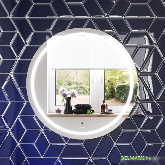 AM.PM Круглое зеркало с контурной LED-подсветкой M85AMOX0801WG - фото