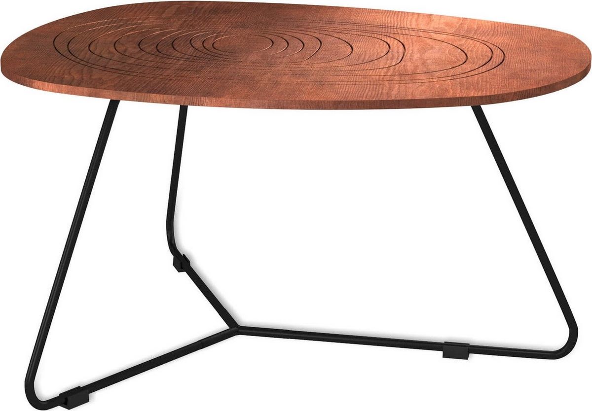 Журнальный столик Sheffilton SHT-CT52-3 (кариф/черный муар) - фото2