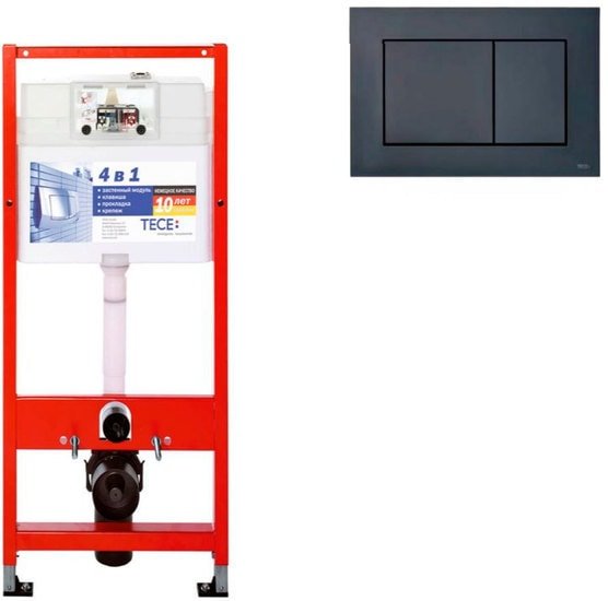 Инсталляция для унитаза Tece 9.400.407 (с кнопкой смыва) - фото