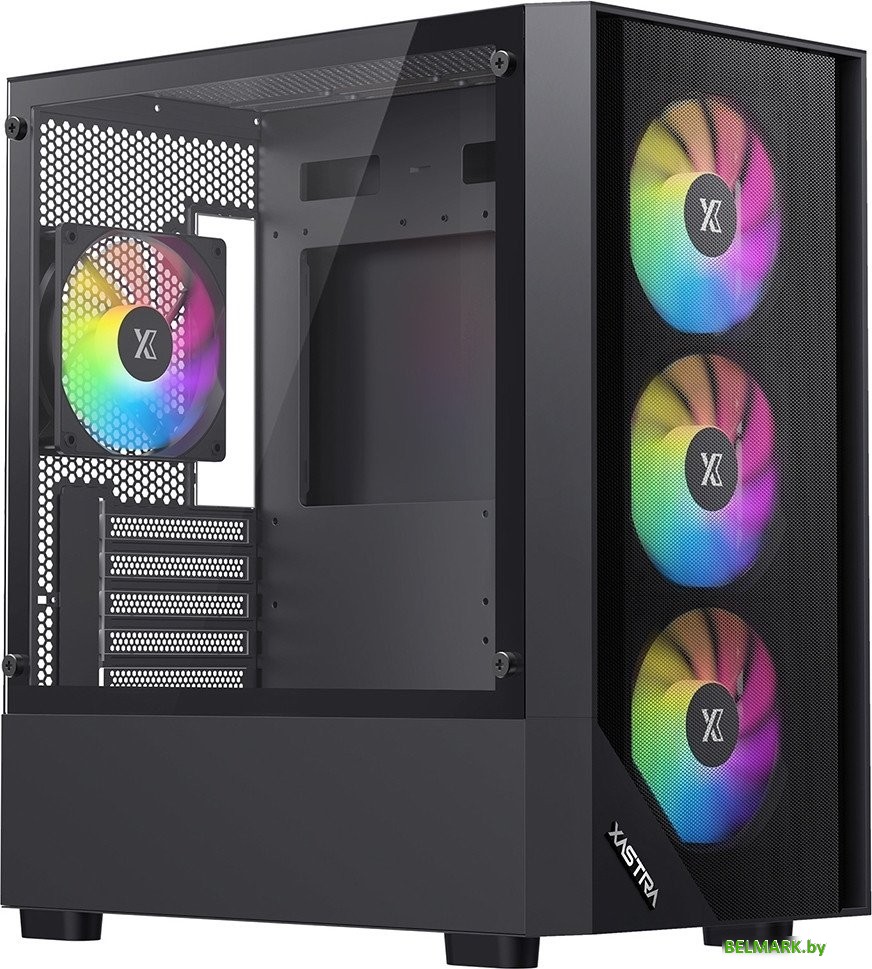 Корпус XASTRA A401M 4FRGB (черный) - фото2