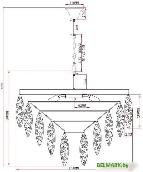 Подвесная люстра Moderli Souls V10785-12P - фото2