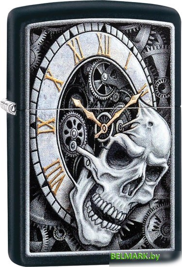 Зажигалка Zippo Skull Clock Design 29854-000003 - фото
