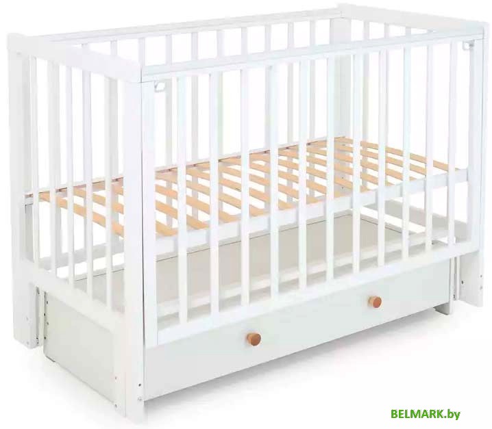 Классическая детская кроватка Rant Indy Box 780 (cloud white) - фото