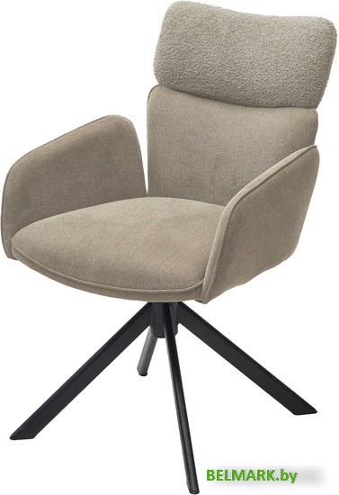 Стул M-City Леонардо 455M05728 (H-09 светло-серый велюр/черный) - фото