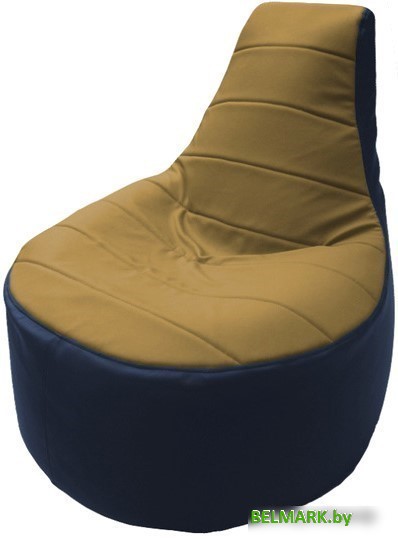 Кресло-мешок Flagman Трон Т1.3-17 (охра/синий) - фото