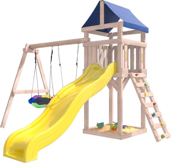 Игровой комплекс National Tree Company С качелями лодочка IgroWoods ДКНП-13 (не окрашен) - фото2