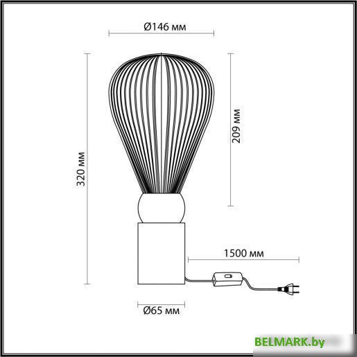 Настольная лампа Odeon Light Elica 5402/1T - фото2
