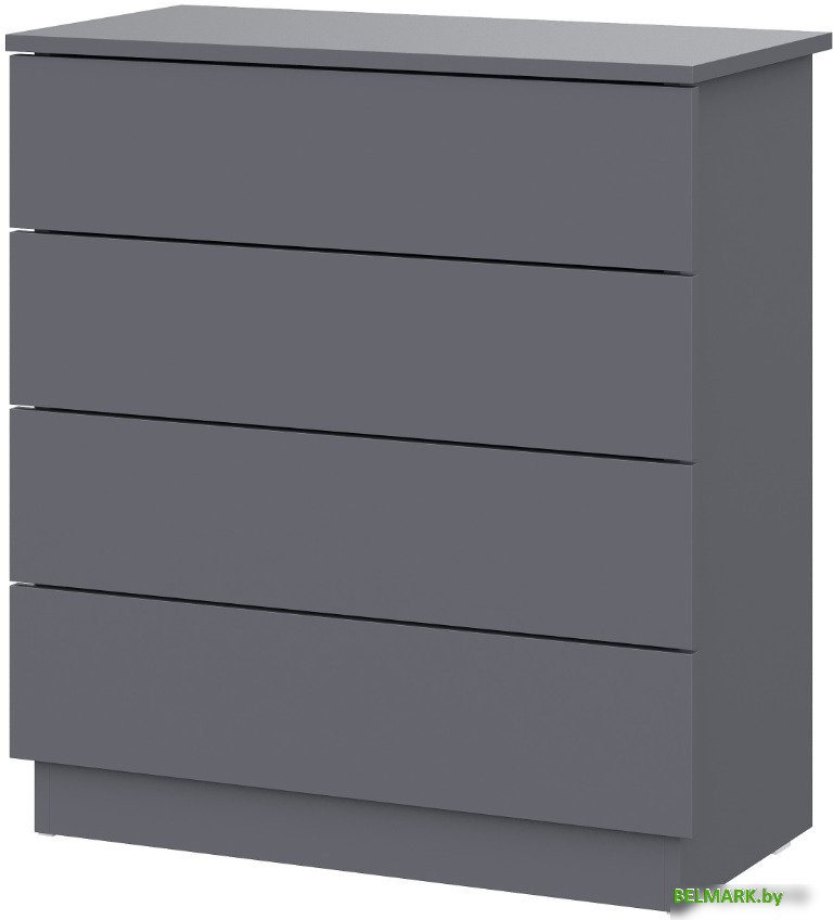 Комод Mio Tesoro КМ 4 (графит серый) - фото