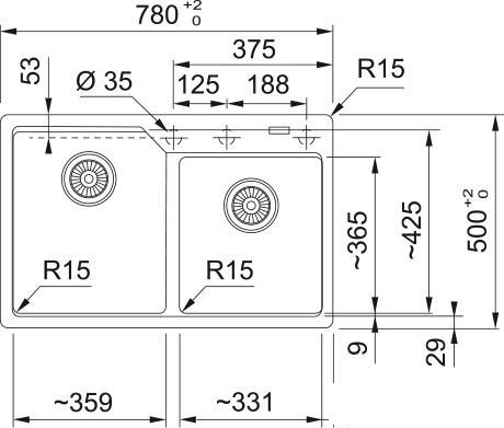 Кухонная мойка Franke Urban UBG 620-36-33 114.0687.309 (снежно-белый) - фото2