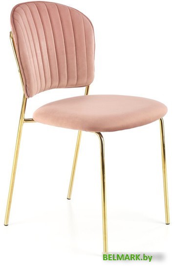 Стул Halmar K499 (розовый/золотистый) - фото