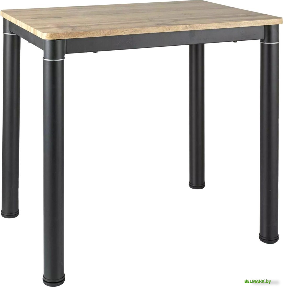 Кухонный стол Signal Damar DAMARDAC80 (дуб артизан/черный матовый) - фото