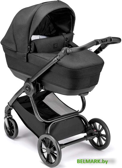 Универсальная коляска CAM Infinito (2 в 1, черный/рама матовый черный) - фото