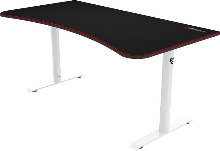 Компьютерный стол Arozzi Arena Gaming Desk (черный/белый) - фото