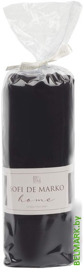 Постельное белье Sofi De MarkO Мармис 160х200х30 ПР-мс-160х200х30чер (черный) - фото2