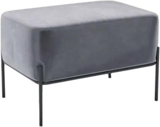 Банкетка Hype Mebel Баг (черный/серый) - фото