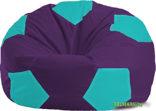 Кресло-мешок Flagman Мяч Стандарт М1.1-75 (фиолетовый/бирюзовый) - фото