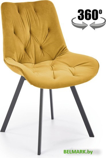 Стул Halmar K519 (горчичный/черный) - фото