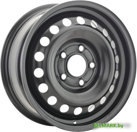 Штампованные диски ТЗСК KIA Soul 17x7" 5x114.3мм DIA 67.1мм ET 50мм Черный глянец - фото