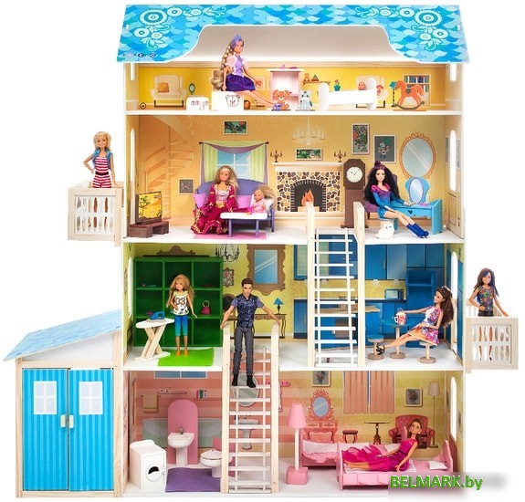 Кукольный домик Paremo Лира с мебелью PD316 - фото