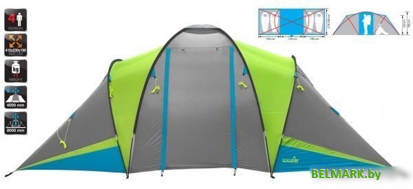 Кемпинговая палатка Norfin Lisma 4 NFL - фото2