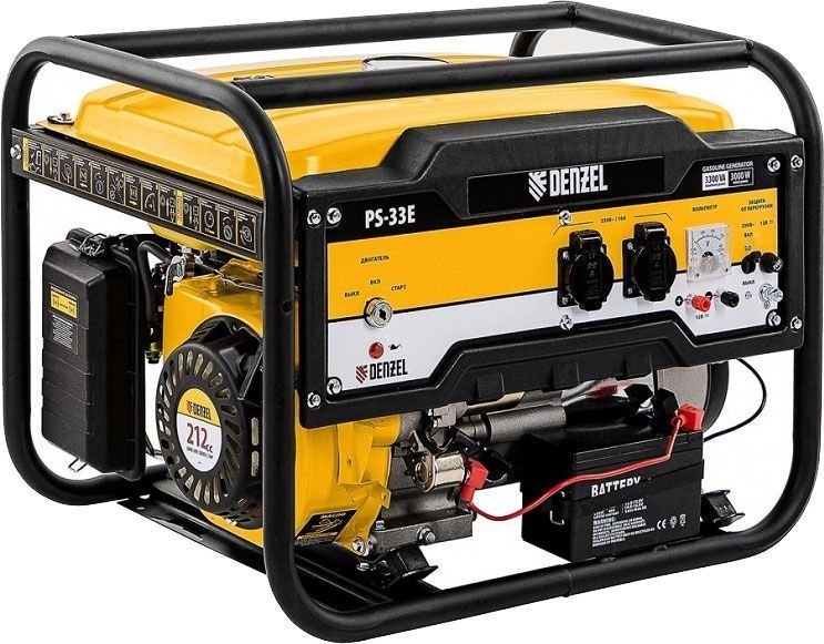 Бензиновый генератор Denzel PS-33E - фото2