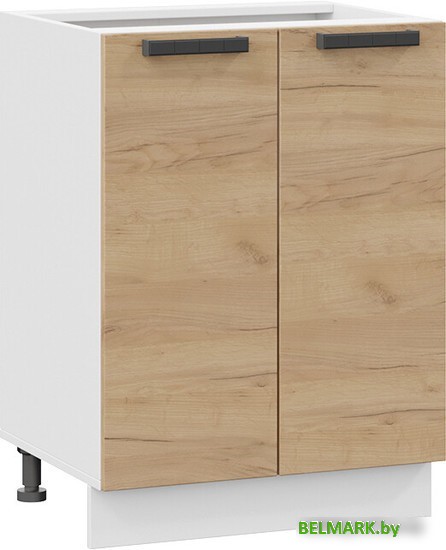 Шкаф напольный Трия Детройт 1Н6 (белый/дуб крафт золотой) - фото