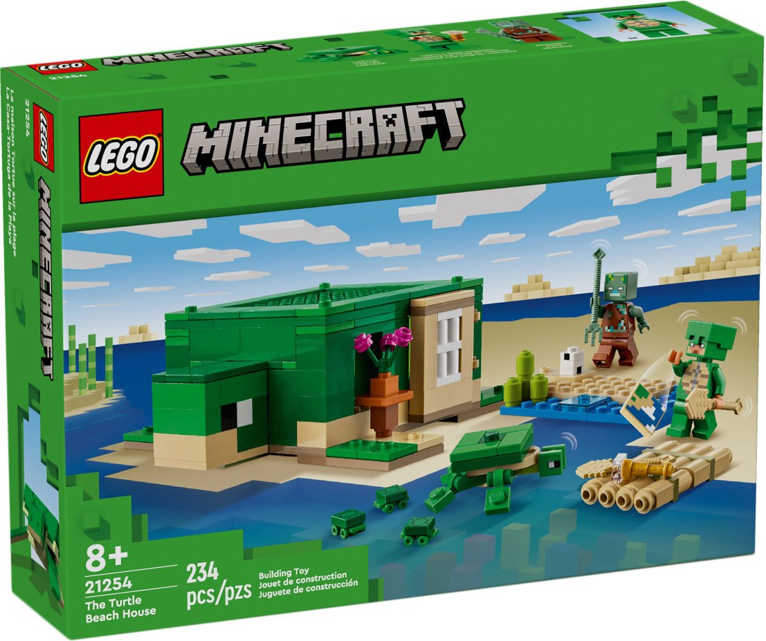 Конструктор LEGO Minecraft 21254 Домик на Черепашьем пляже - фото