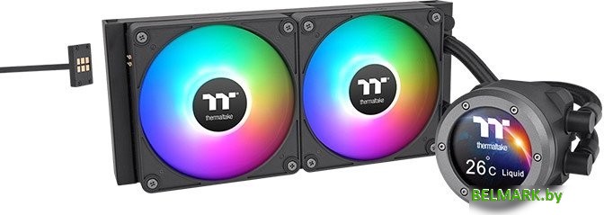 Жидкостное охлаждение для процессора Thermaltake TH280 V2 Ultra EX ARGB CL-W416-PL14SW-A - фото