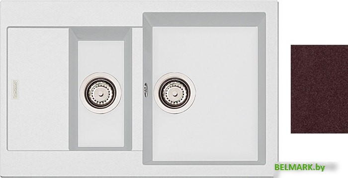 Кухонная мойка Longran Amanda AMG780.500 15 (marone/93) - фото