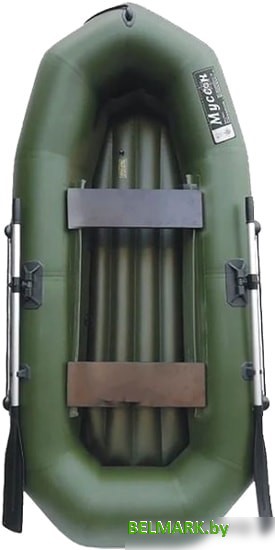 Гребная лодка Муссон R-260 НД (зеленый) - фото
