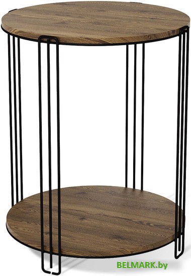 Журнальный столик Sheffilton SHT-CT34 (черный муар/светлый орех) - фото