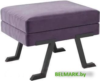 Банкетка Hype Mebel Битл (черный/фиолетовый) - фото