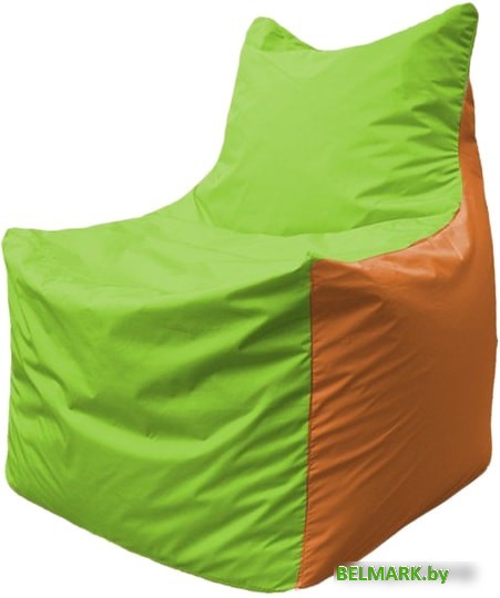 Кресло-мешок Flagman Фокс Ф2.1-163 (салатовый/оранжевый) - фото