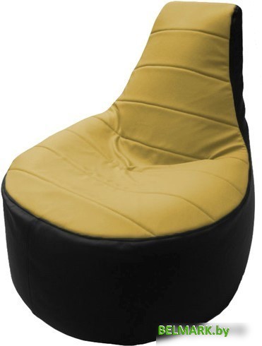 Кресло-мешок Flagman Трон Т1.3-08 (охра/черный) - фото